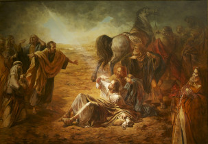 Nawrócenie Szawła 280x400 cm